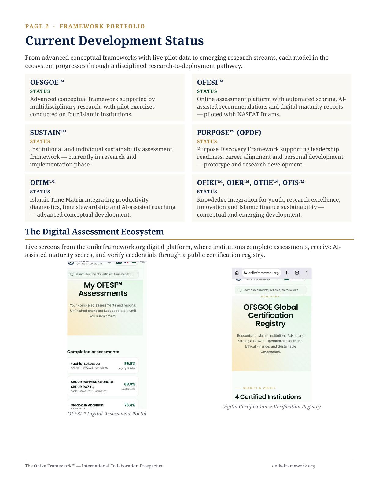 Thumbnail of Page 2 — Framework Portfolio