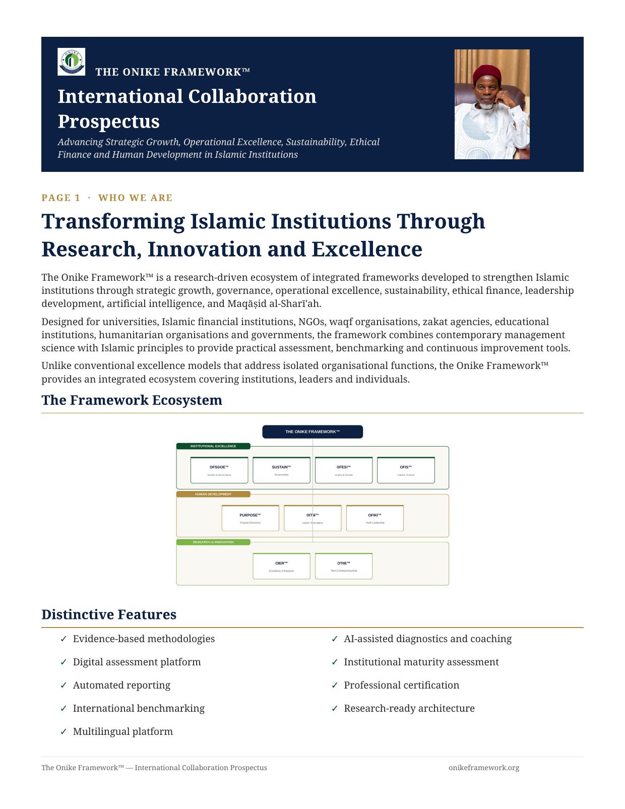 International Collaboration Prospectus — Page 1 — Who We Are