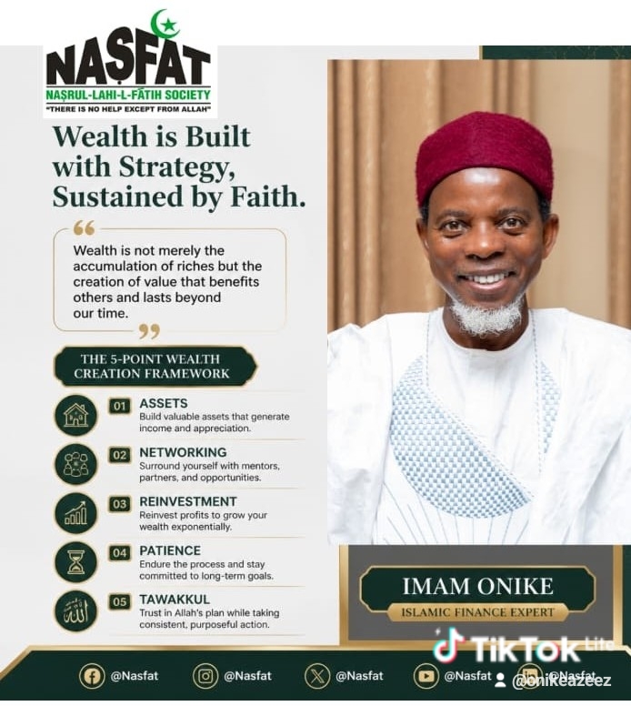 Imam Onike — The 5-Point Wealth Creation Framework: Assets, Networking, Reinvestment, Patience, Tawakkul