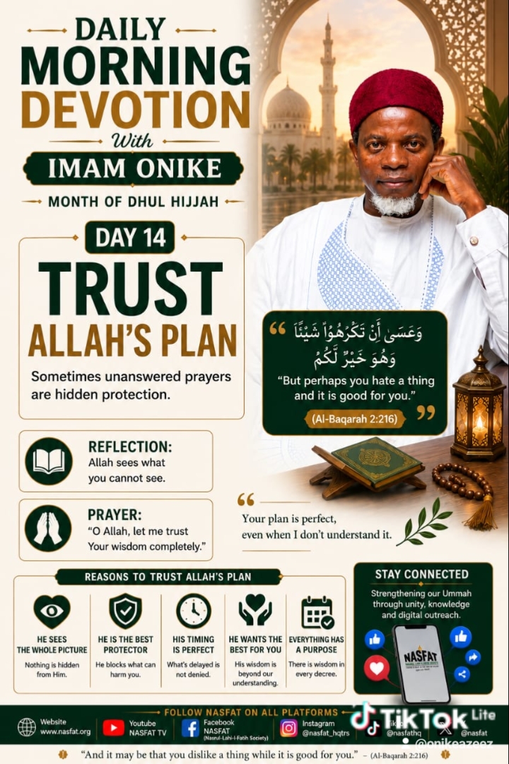 Day 14 — Trust Allah's Plan