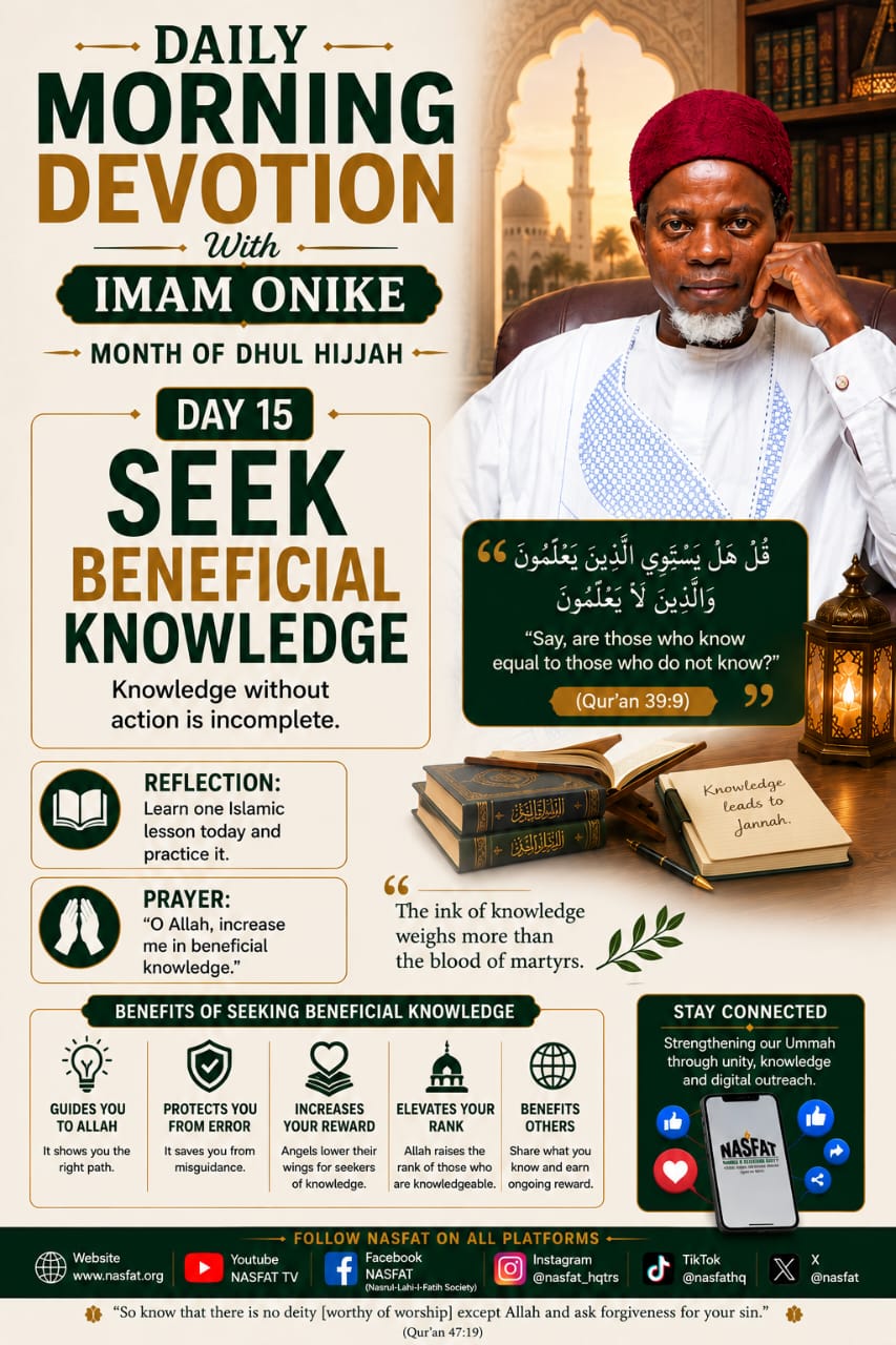 Day 15 — Seek Beneficial Knowledge