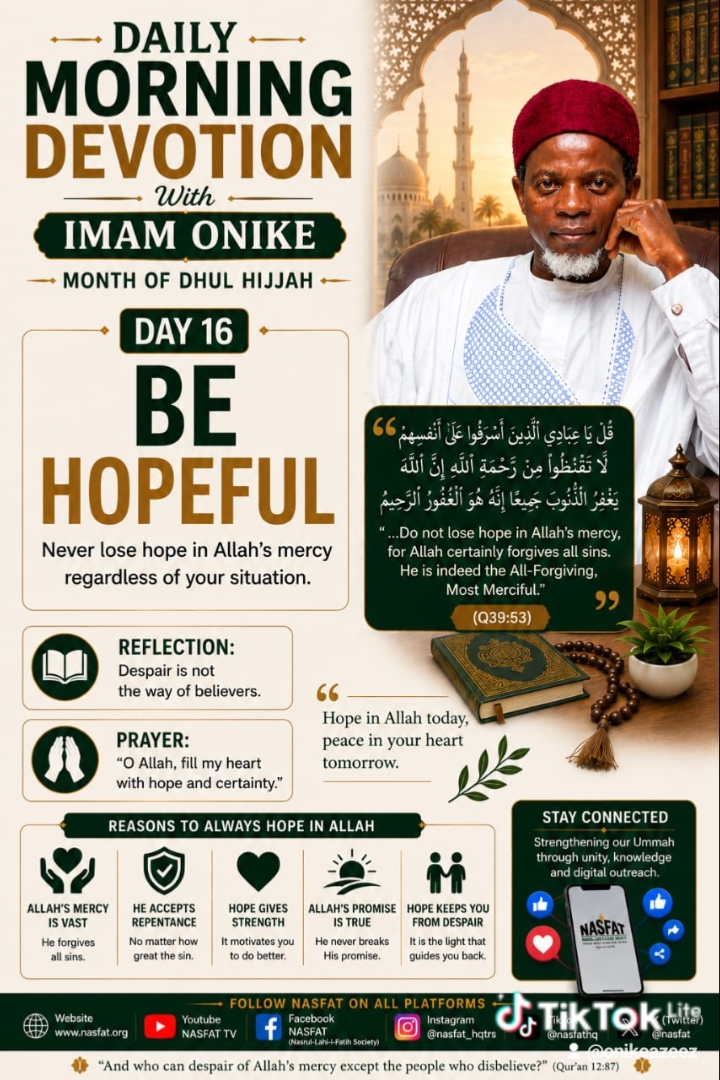 Day 16 — Be Hopeful