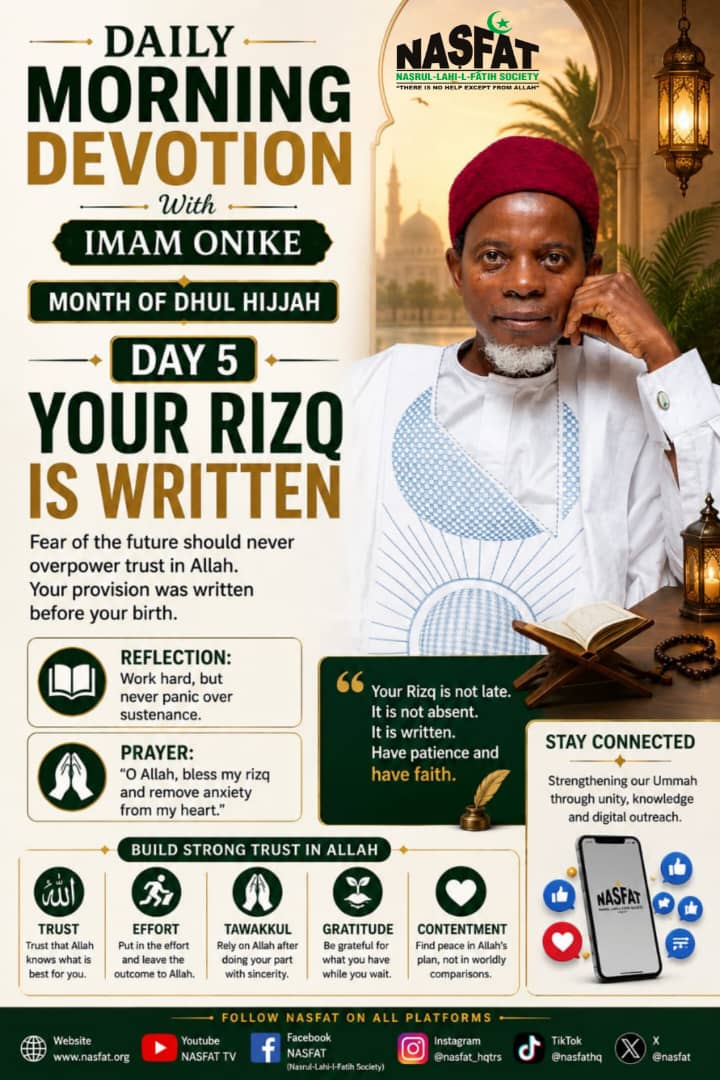 Day 5 — Your Rizq Is Written