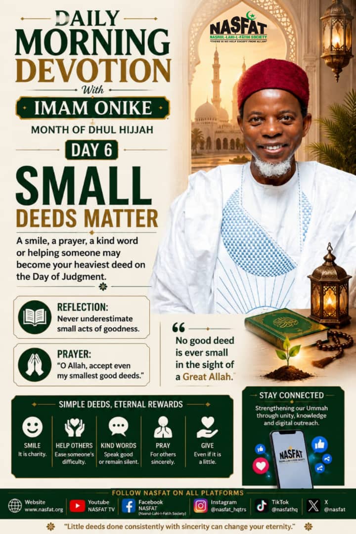 Day 6 — Small Deeds Matter