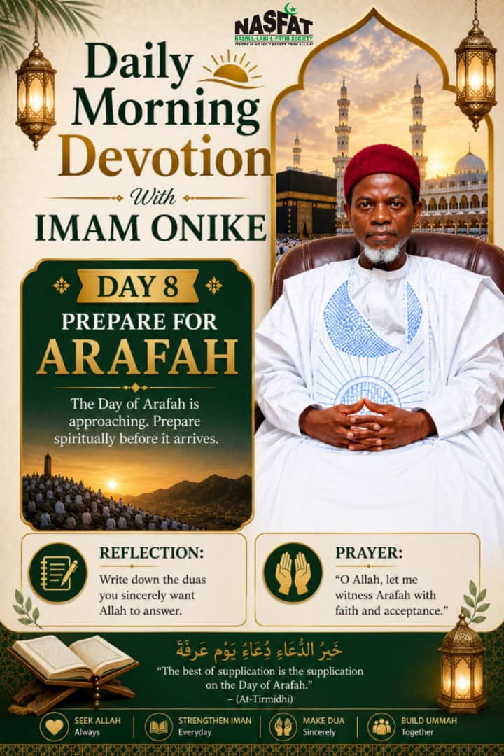 Day 8 — Prepare for Arafah
